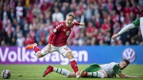 Fodboldlandskamp: Danmark - Sverige