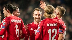 Fodboldlandskamp: Danmark - Sverige